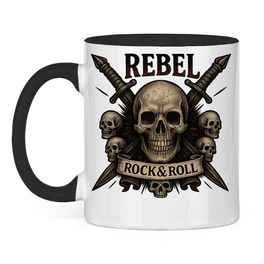 Tasse zweifarbig REBEL Rock&Roll