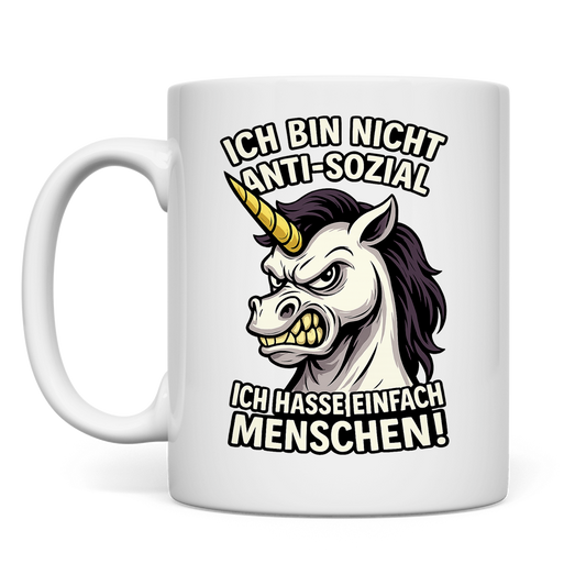 Tasse Hasse Menschen Einhorn