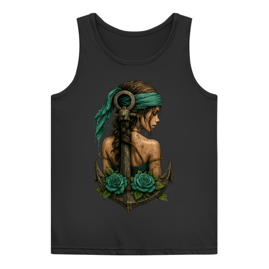Damen Basic Tank Top Frau Anker Türkis