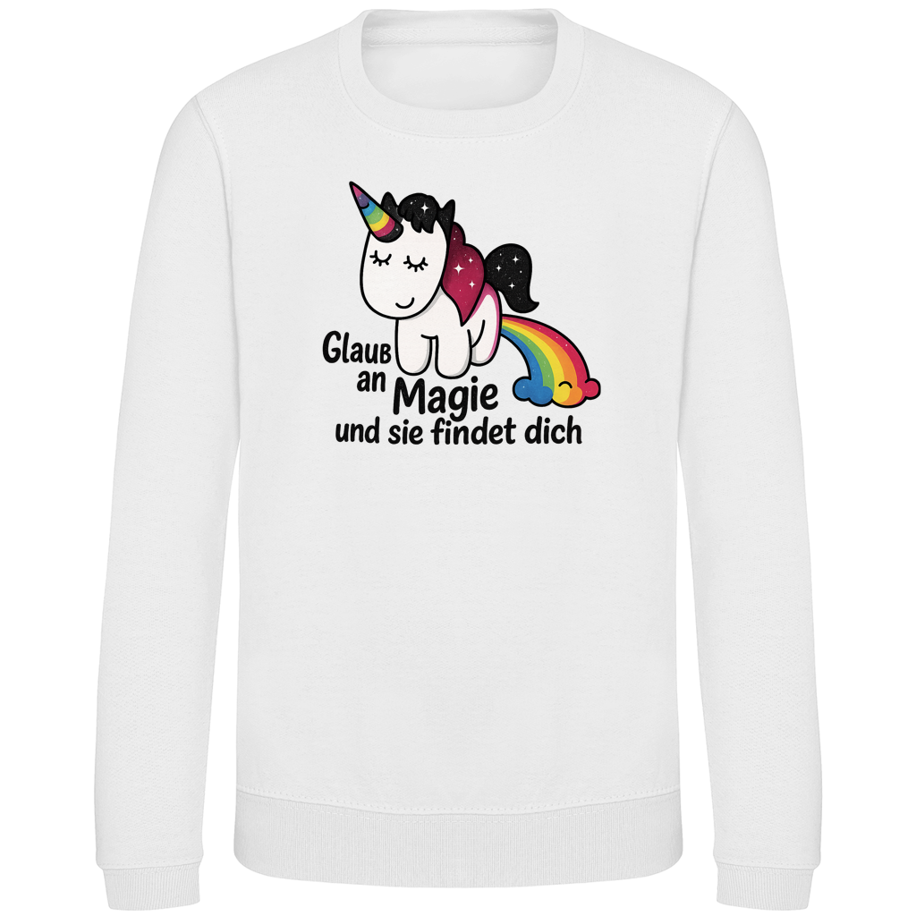 Kinder Sweatshirt Einhorn Magie findet dich