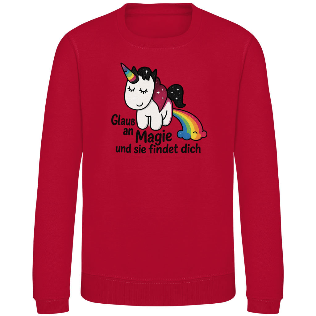 Kinder Sweatshirt Einhorn Magie findet dich