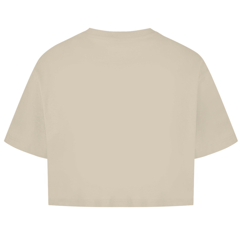 Damen Oversize Crop Top Einhorn Moppelig Meinungsstabil