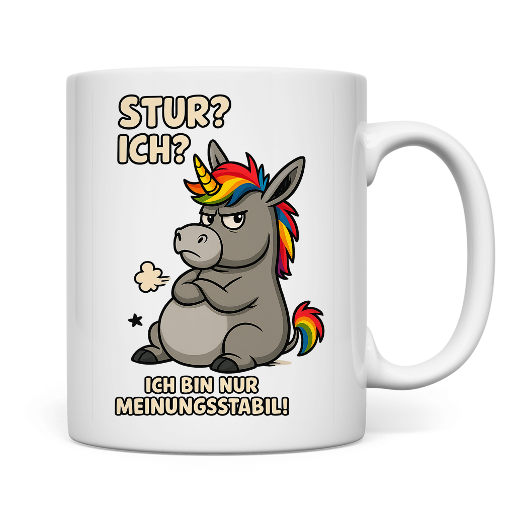 Tasse Einhorn Moppelig Meinungsstabil