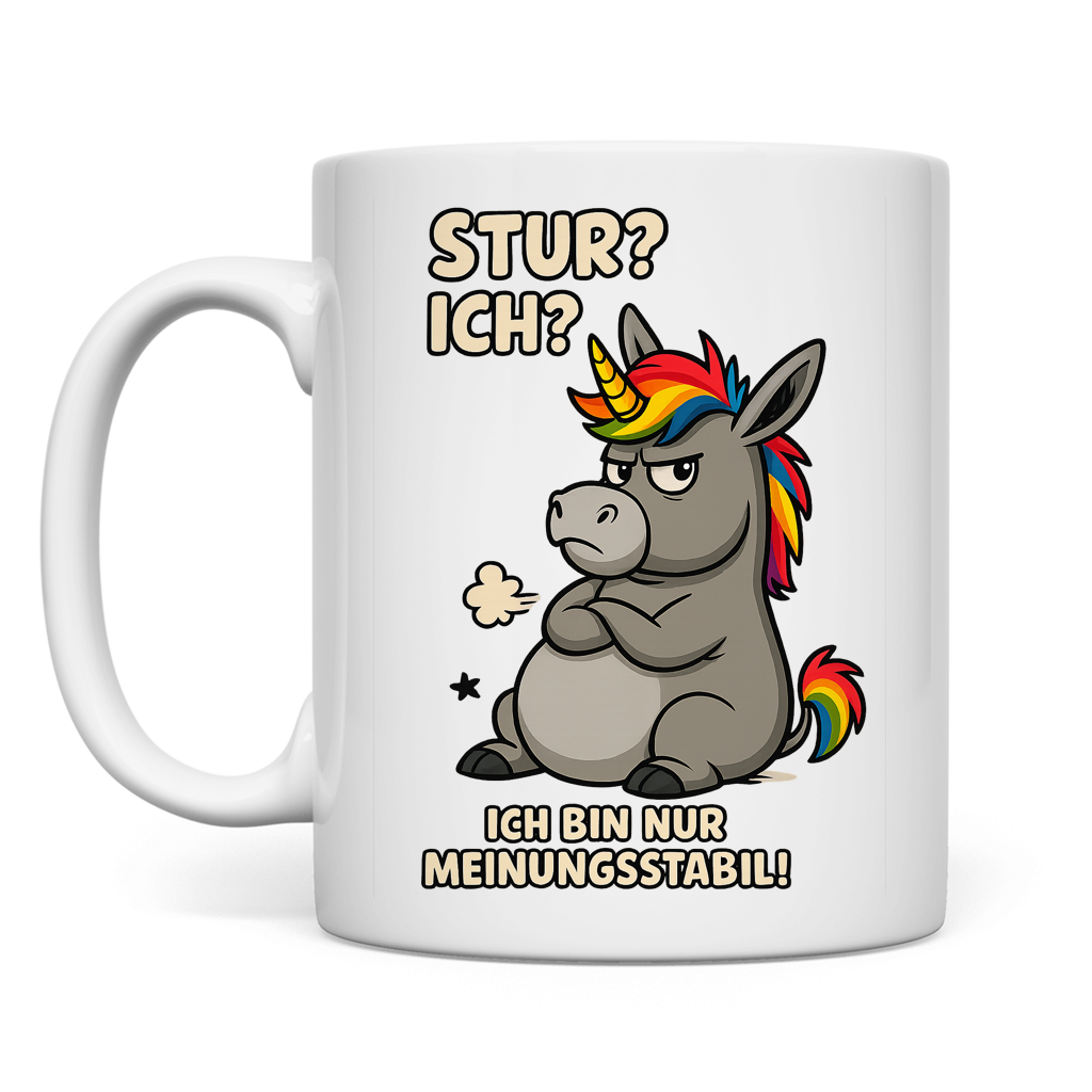 Tasse Einhorn Moppelig Meinungsstabil