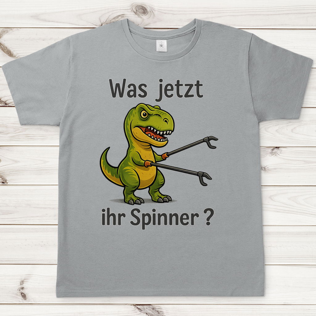Herren T-Shirt Dino grün was jetzt ihr Spinner