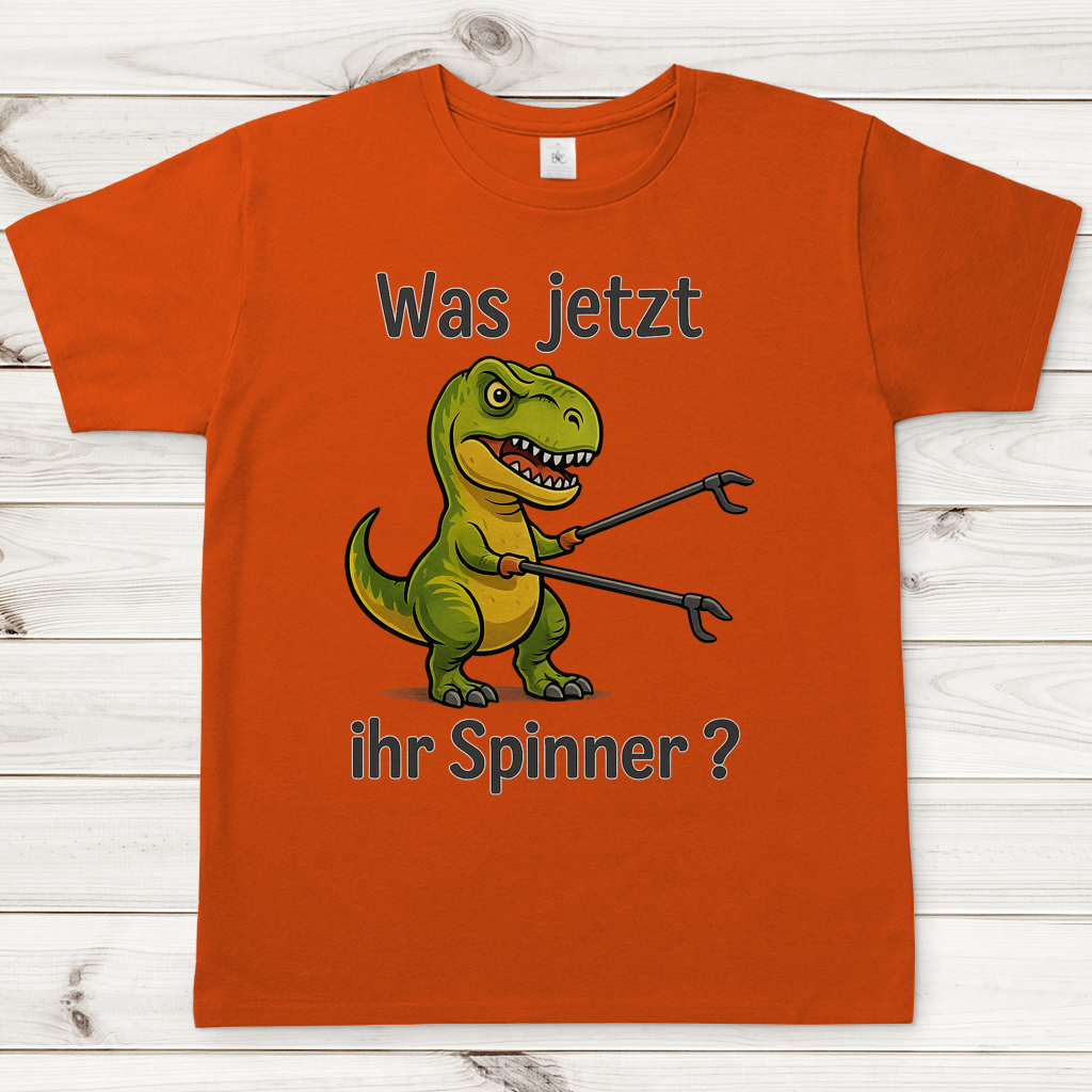 Herren T-Shirt Dino grün was jetzt ihr Spinner