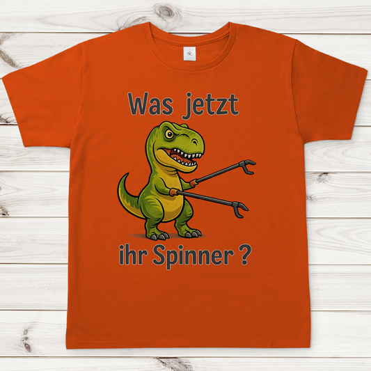 Herren T-Shirt Dino grün was jetzt ihr Spinner