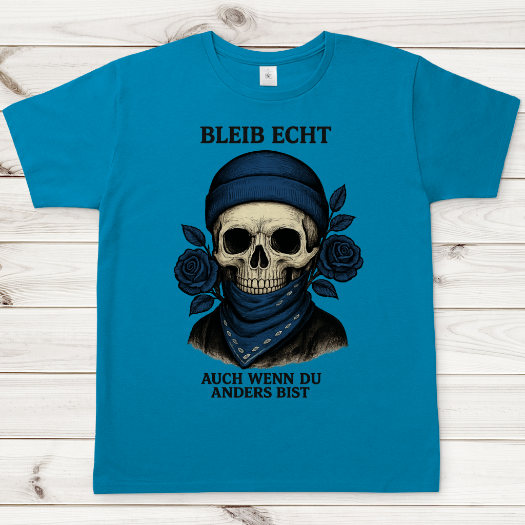 Herren T-Shirt Skelett Teenager auch wenn du anders bist