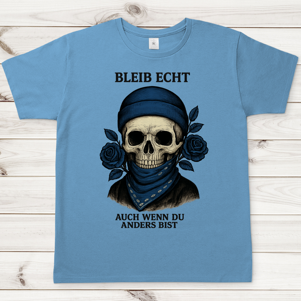 Herren T-Shirt Skelett Teenager auch wenn du anders bist