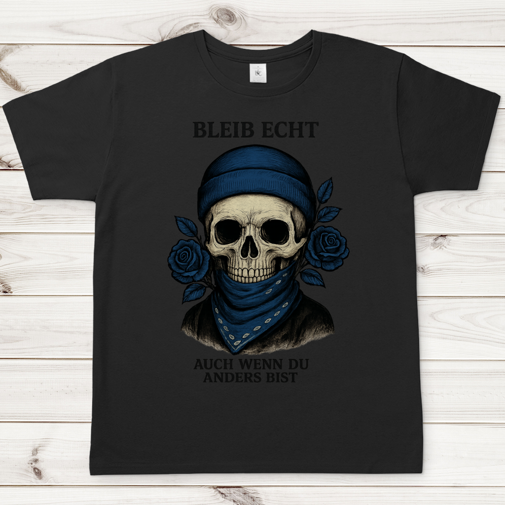 Herren T-Shirt Skelett Teenager auch wenn du anders bist