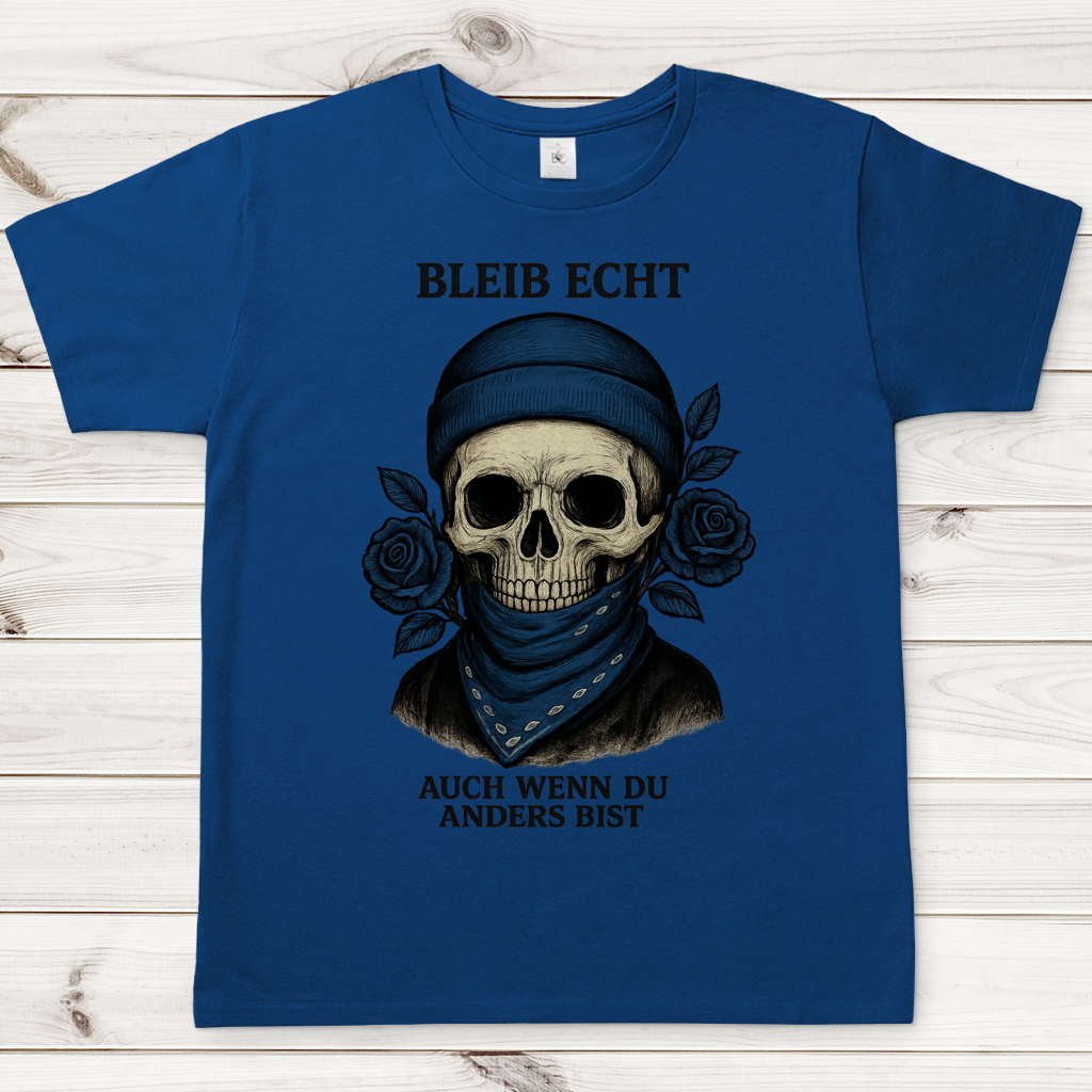Herren T-Shirt Skelett Teenager auch wenn du anders bist