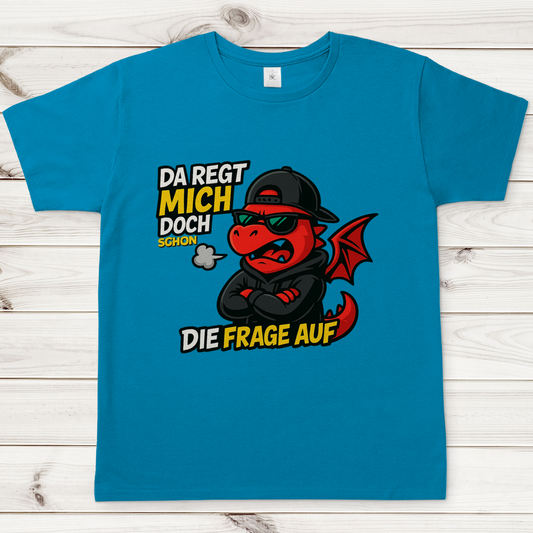 Herren T-Shirt Teenager Drache da regt mich schon die Frage auf