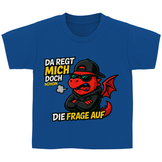Kinder Basic T-Shirt Teenager Drache da regt mich schon die Frage auf