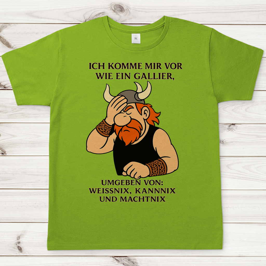 Herren T-Shirt Ich komme mir vor wie ein Gallier Comic