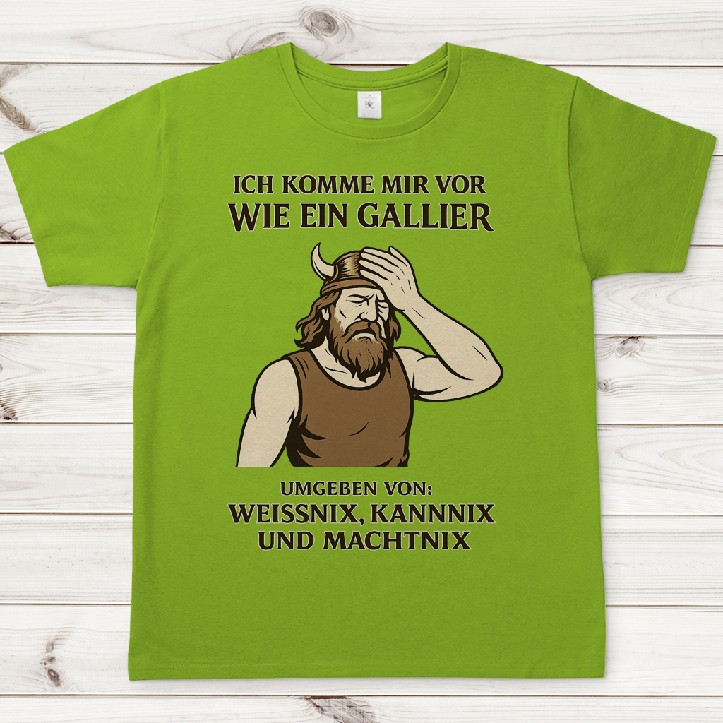 Herren T-Shirt Ich komme mir vor wie ein Gallier Zeichnung