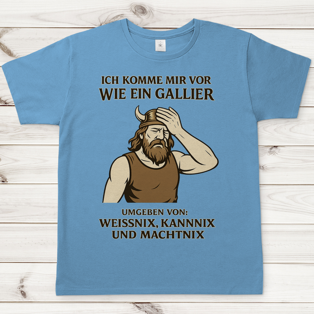 Herren T-Shirt Ich komme mir vor wie ein Gallier Zeichnung