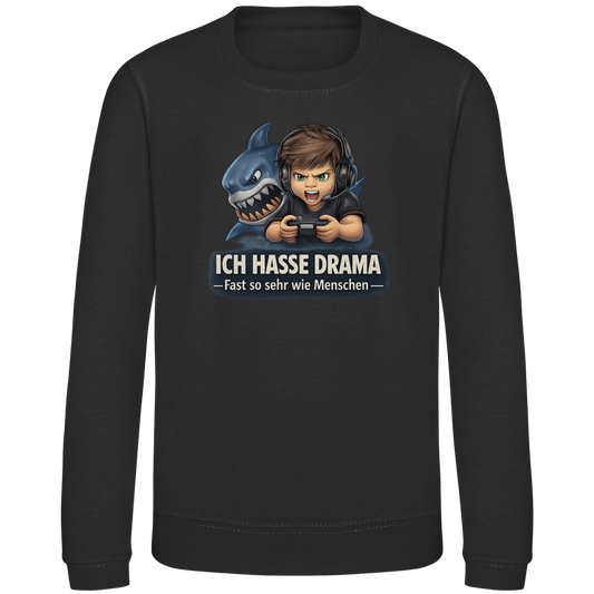 Kinder Sweatshirt Gamer Teenager ich hasse Drama