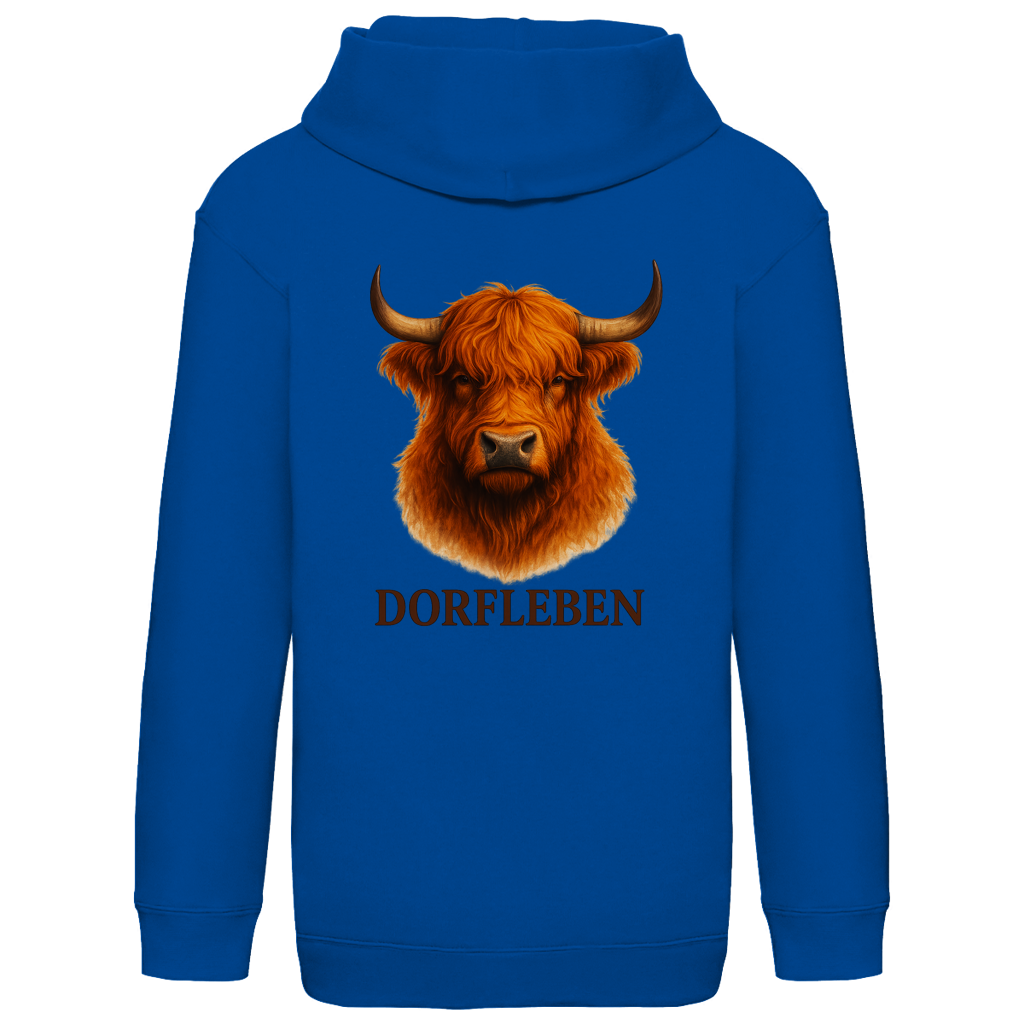 Kids Basic Hoodie Hochlandrind Dorfleben