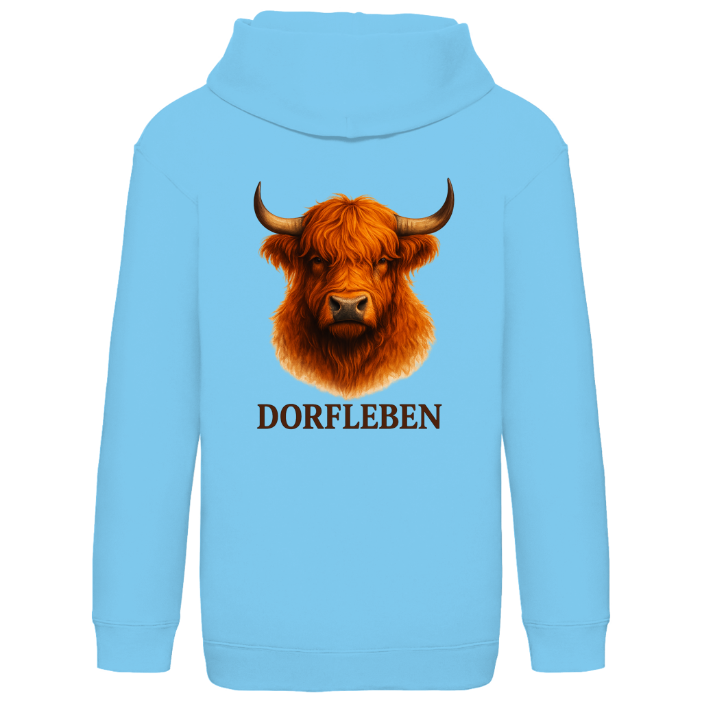 Kids Basic Hoodie Hochlandrind Dorfleben