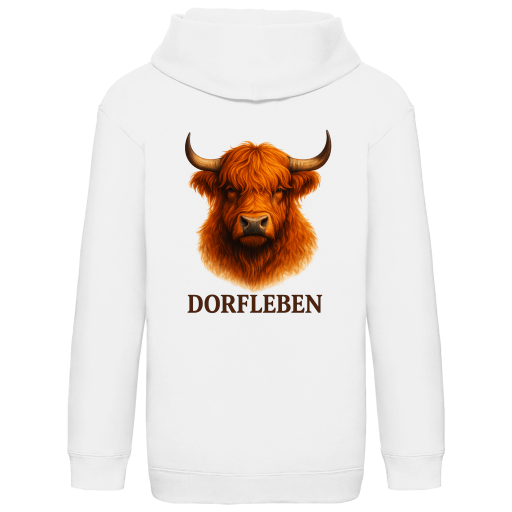 Kids Basic Hoodie Hochlandrind Dorfleben