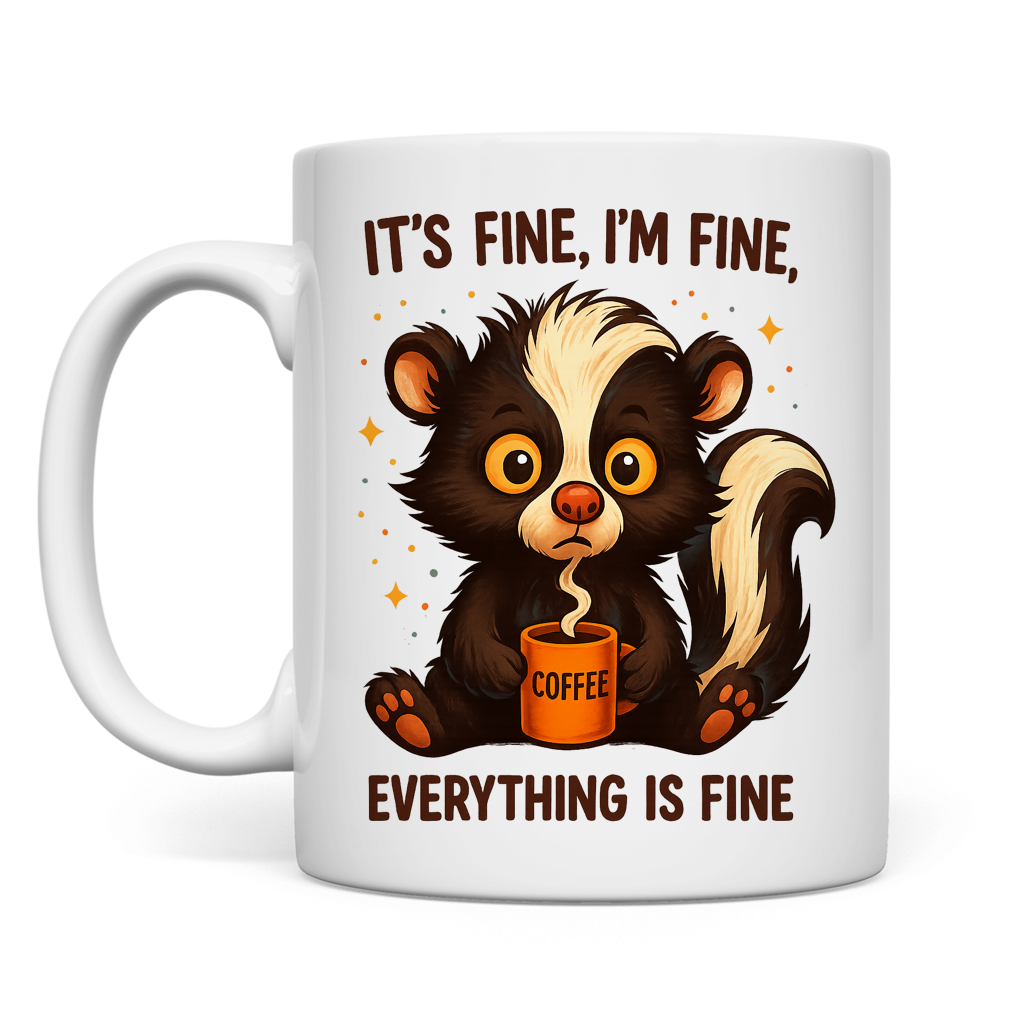 Tasse Fine, Fine, Everything is Fine Coffee Stinktier