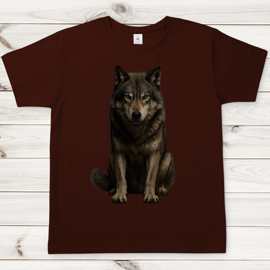 Herren T-Shirt Wolf realistisch