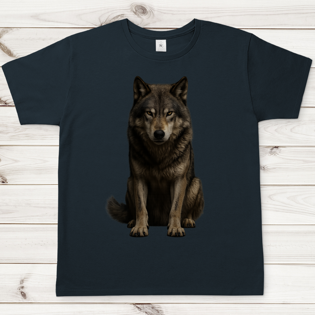 Herren T-Shirt Wolf realistisch