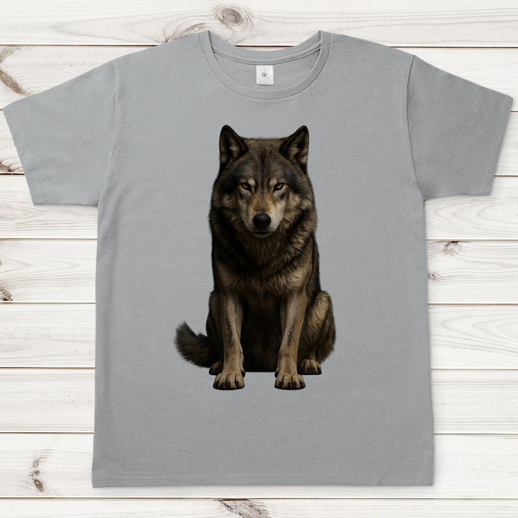 Herren T-Shirt Wolf realistisch