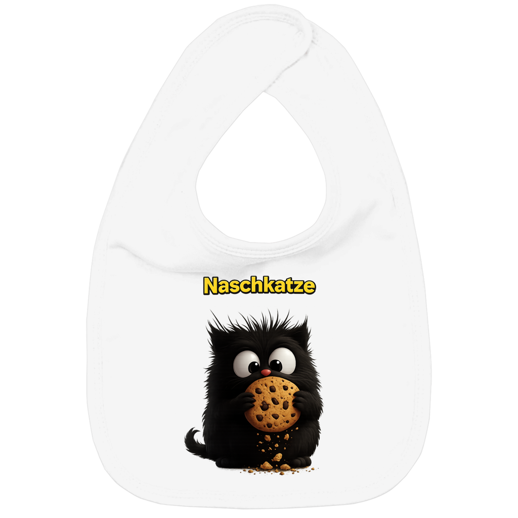 Kinder Bio Lätzchen Nachkatze schwarz