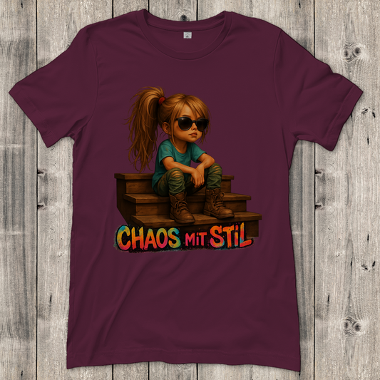 Damen T-Shirt Chaos mit Stil Girl