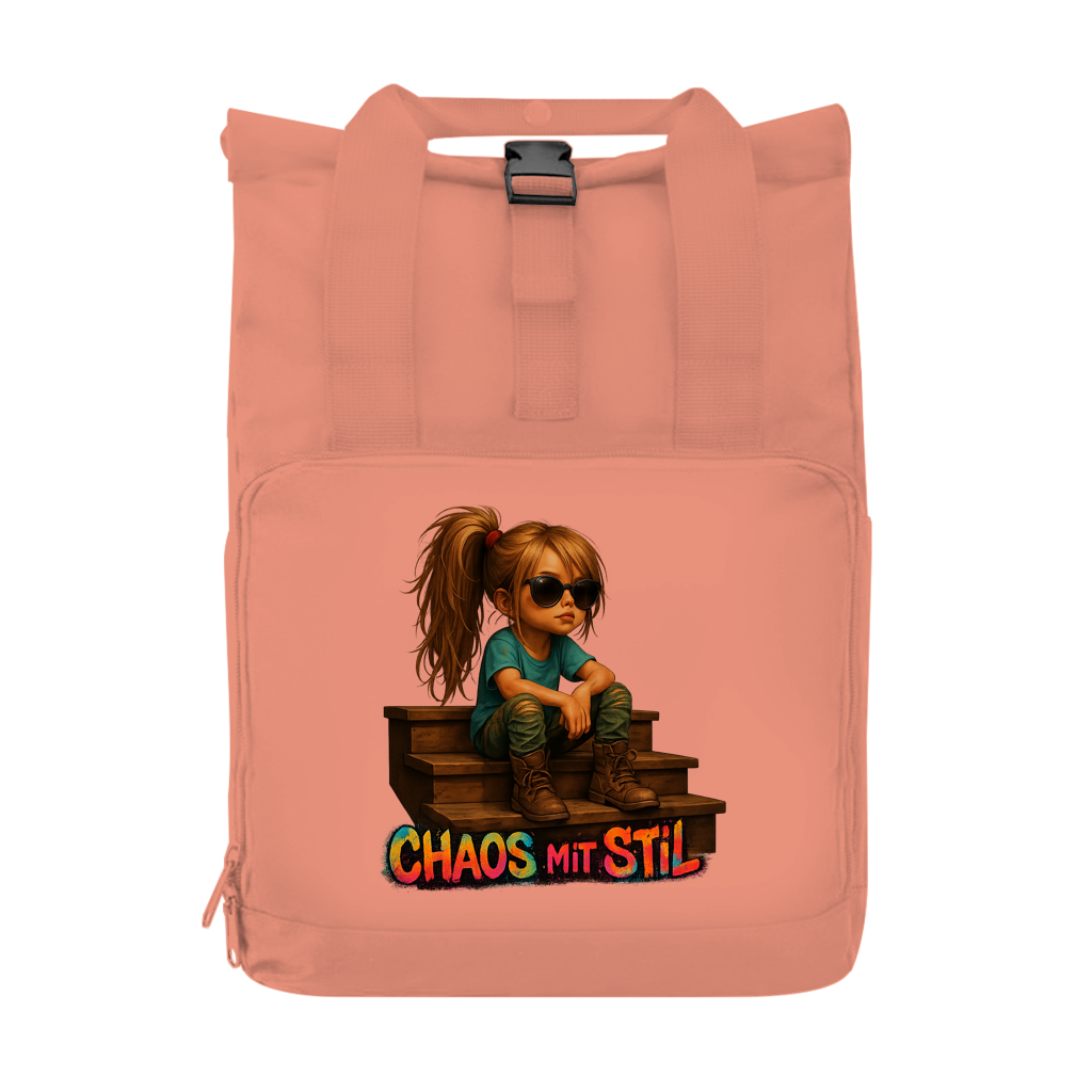 Rucksack mit Seitentasche Chaos mit Stil Girl