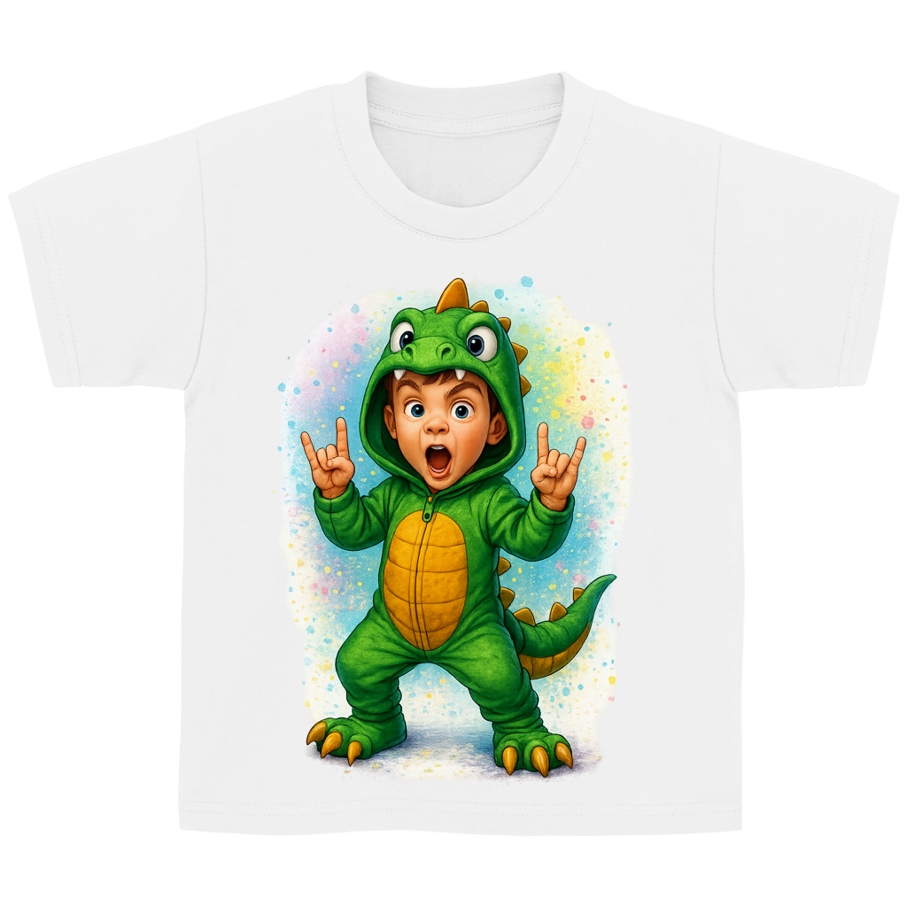 Kinder Basic T-Shirt Boy Dino Kostüm