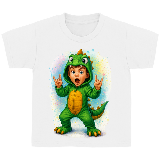 Kinder Basic T-Shirt Boy Dino Kostüm