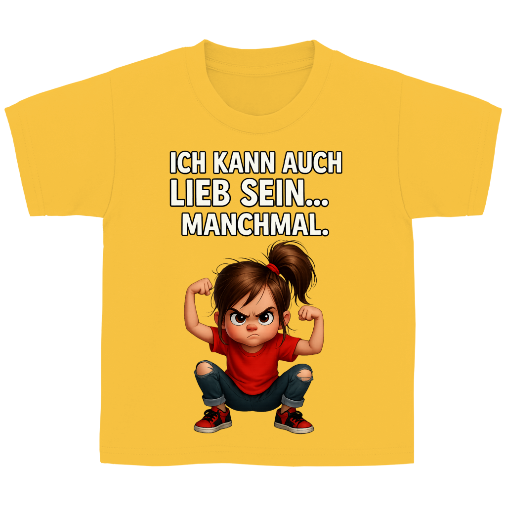 Kinder Basic T-Shirt Girl ich kann auch lieb sein