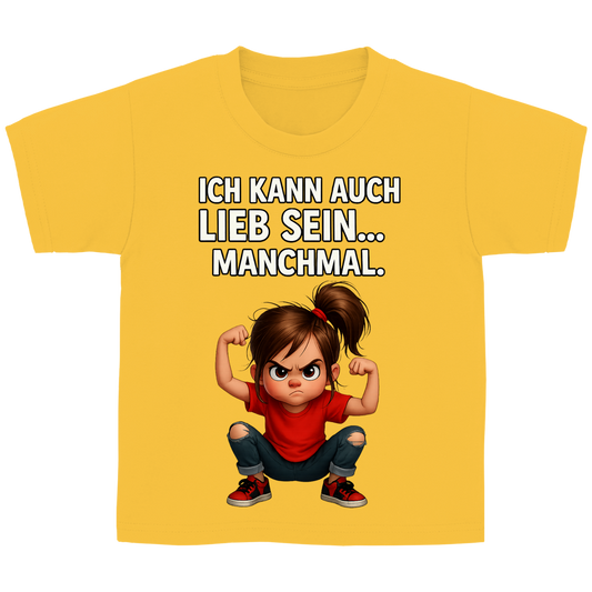 Kinder Basic T-Shirt Girl ich kann auch lieb sein