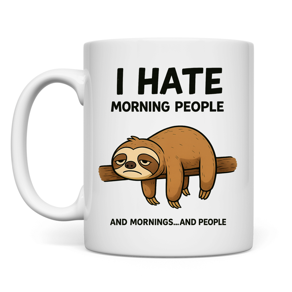 Tasse Faultier Hate Morning People
