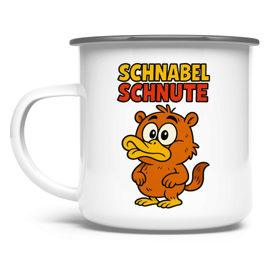Emaille Tasse Schnabelschnute