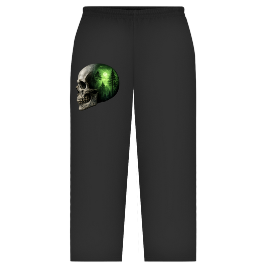 Oversize Sweatpants Schädel Wald grün