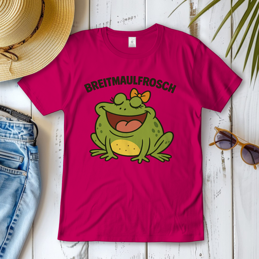 Damen T-Shirt Breitmaulfrosch Frau
