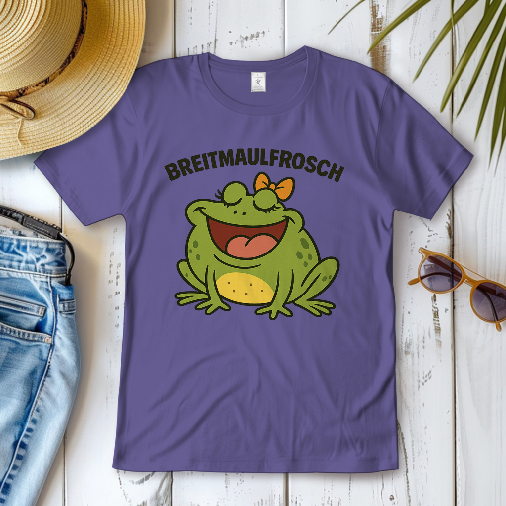 Damen T-Shirt Breitmaulfrosch Frau