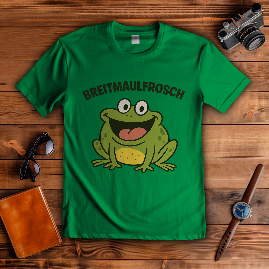 Herren T-Shirt Breitmaulfrosch Mann