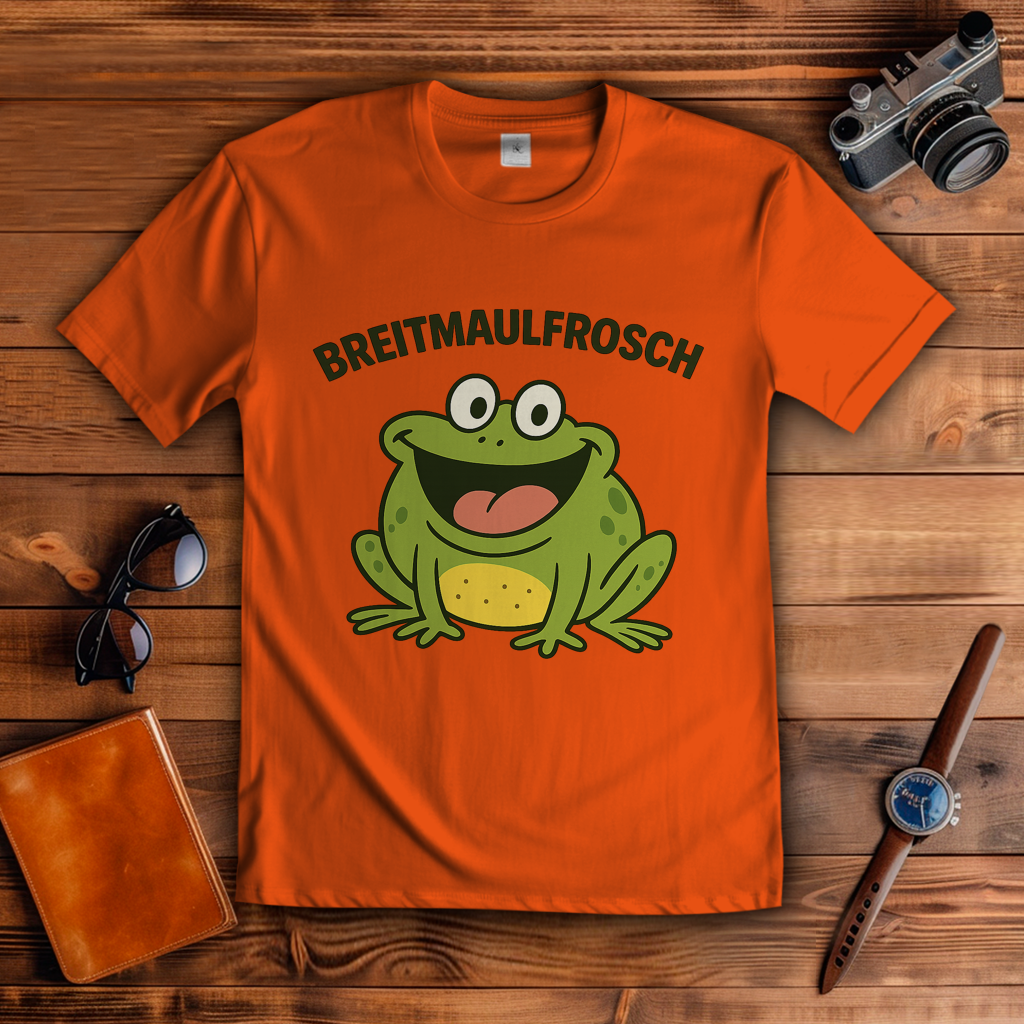 Herren T-Shirt Breitmaulfrosch Mann