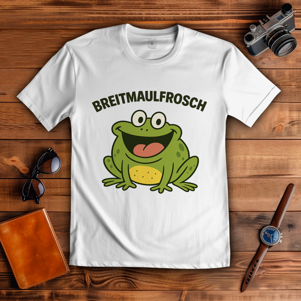 Herren T-Shirt Breitmaulfrosch Mann