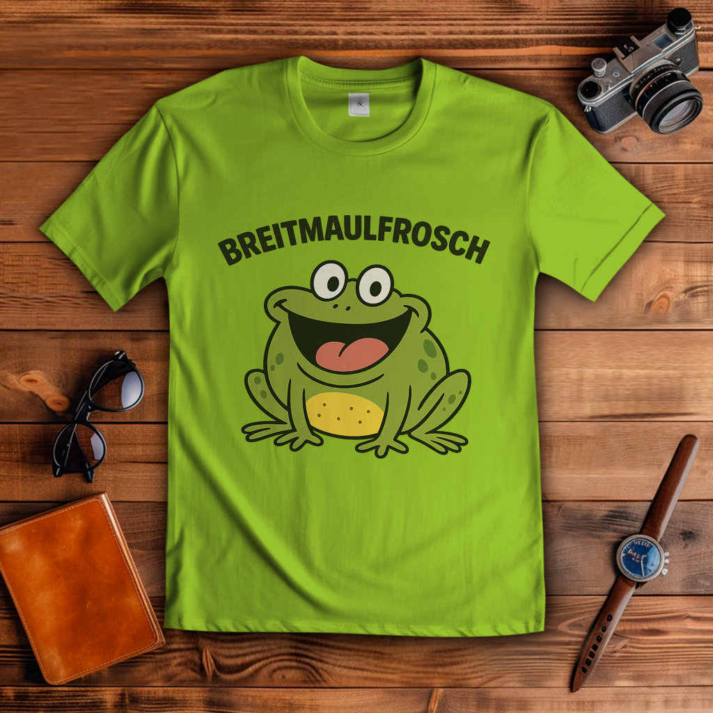 Herren T-Shirt Breitmaulfrosch Mann