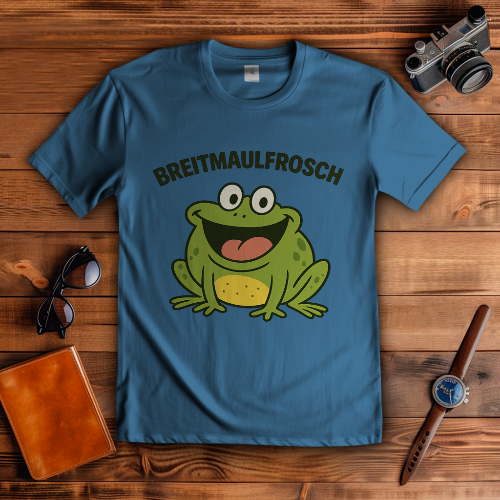 Herren T-Shirt Breitmaulfrosch Mann