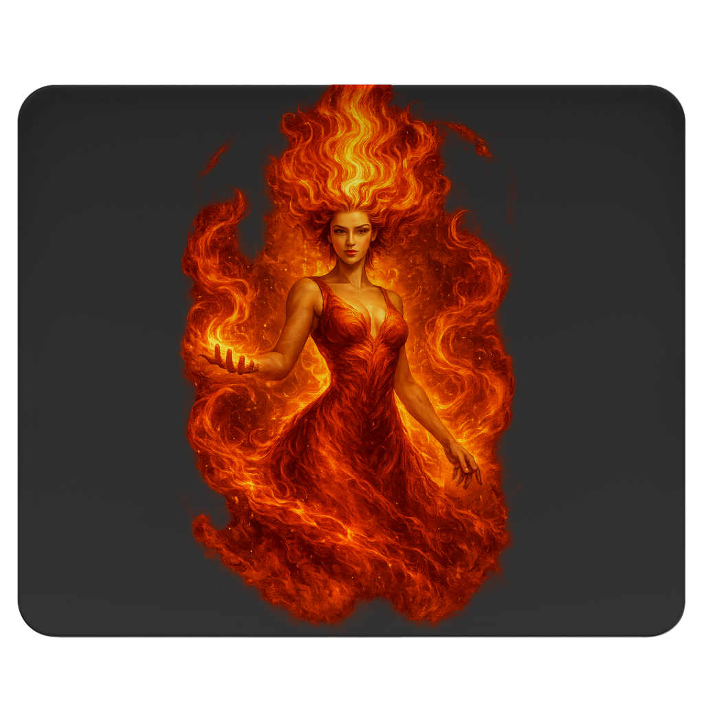 Mousepad Feuerfrau