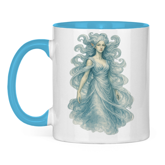 Tasse zweifarbig Luftfrau