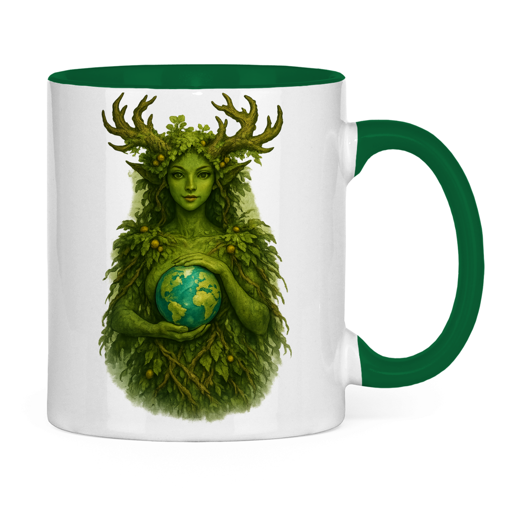 Tasse zweifarbig Waldfrau
