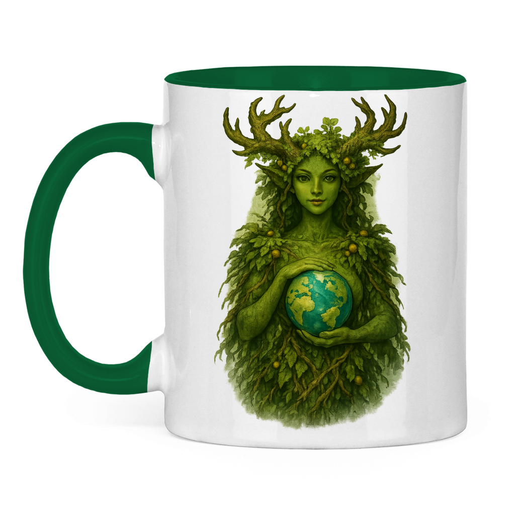 Tasse zweifarbig Waldfrau