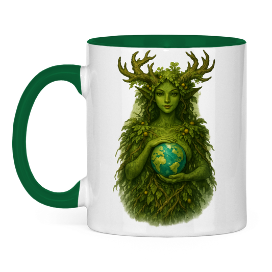 Tasse zweifarbig Waldfrau